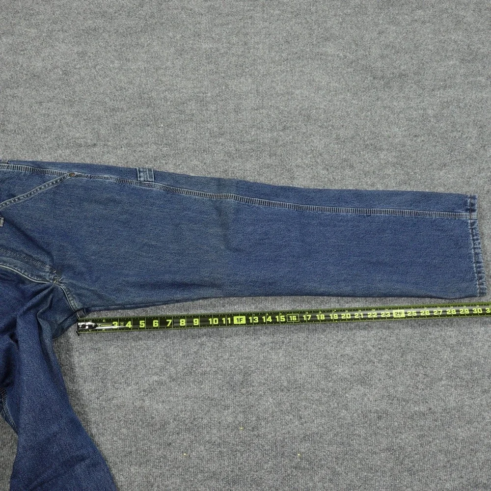 Wrangler Jeans Mens 32x32 Blue Straight‎ Relaxed Lined Insulated Denim Pockets